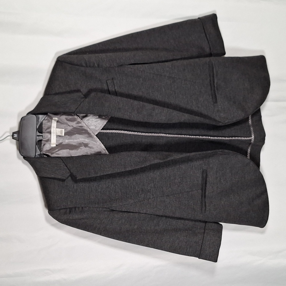 LC Lauren Conrad | Blazer Jacket Knit 3/4 Sleeves Gray  Open Front- Size 6